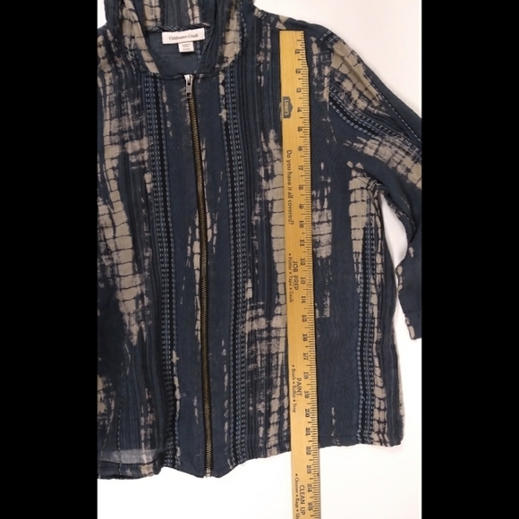 Coldwater Creek full zip hooded shirt - Picture 6 of 7